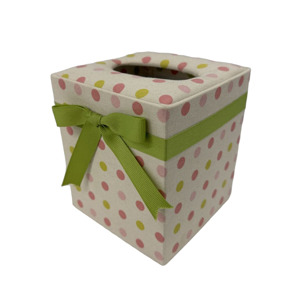 Tissue Box Cover - Polka Dots