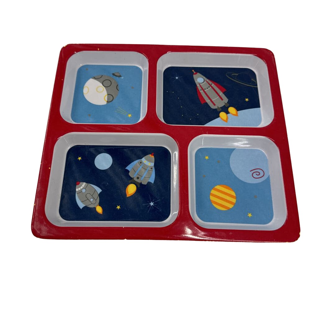Square Divided Child's Plate