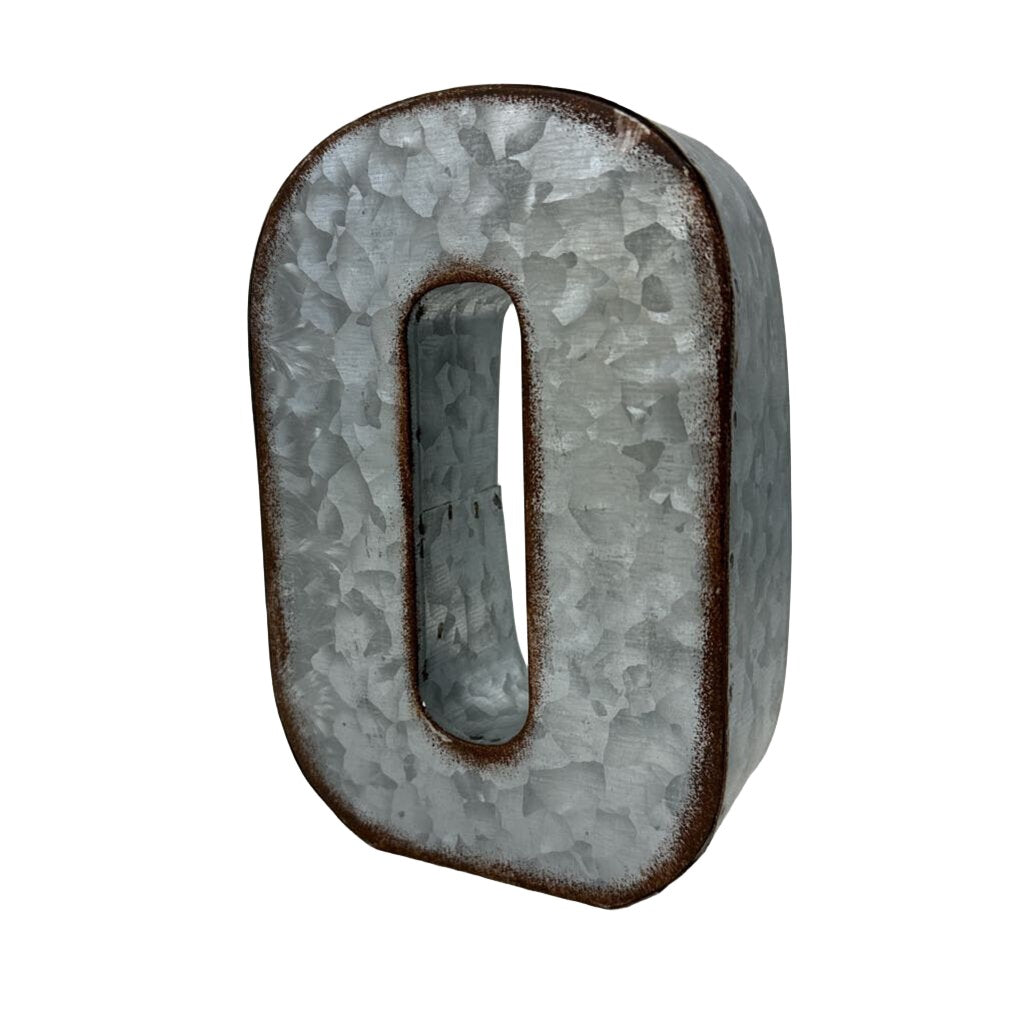 7" Metal Letter O