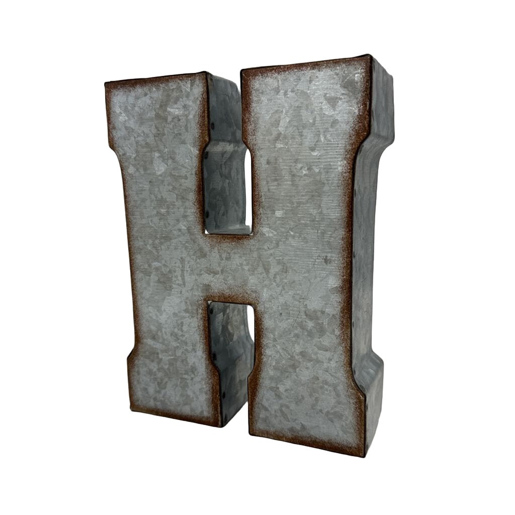 7" Metal Letter H