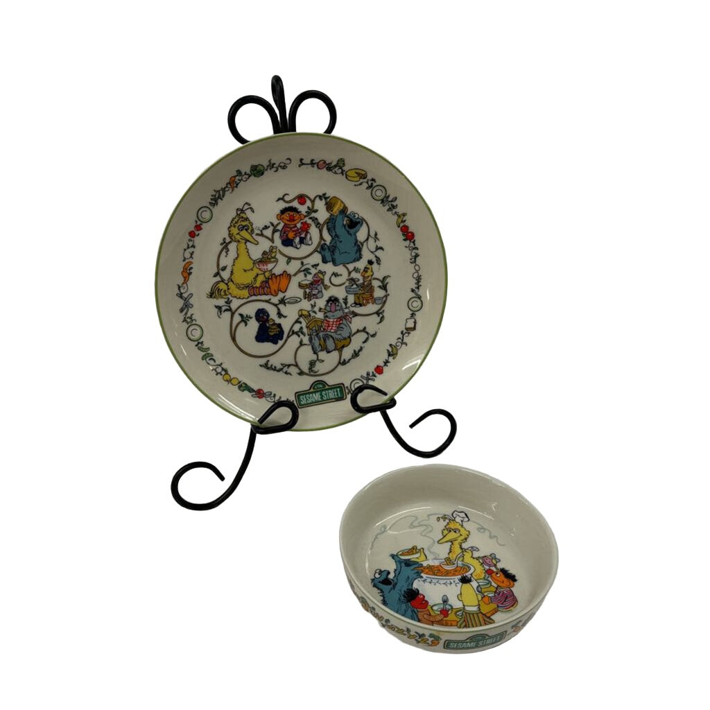 2 Piece Set Gorham Sesame Street 1976