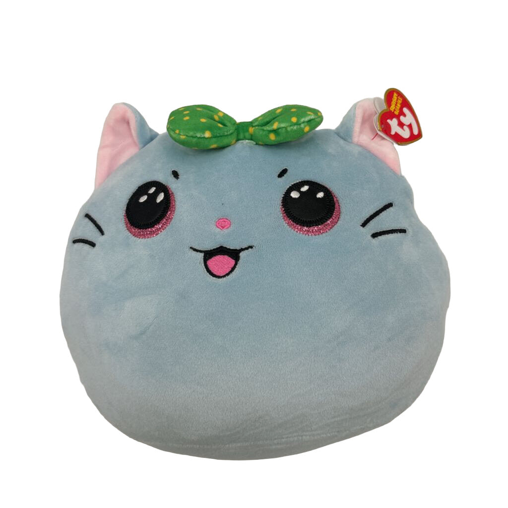 Cat Squish Toy / Green Bow