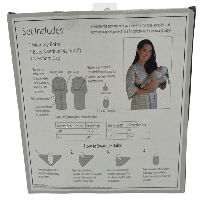 Robe, Swaddle & Cap Set