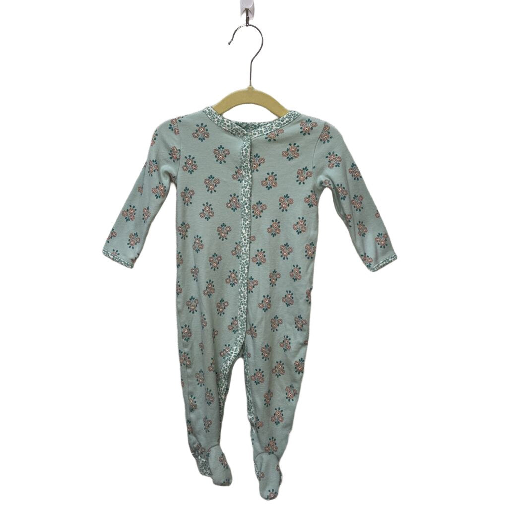LS Floral Footed Sleeper