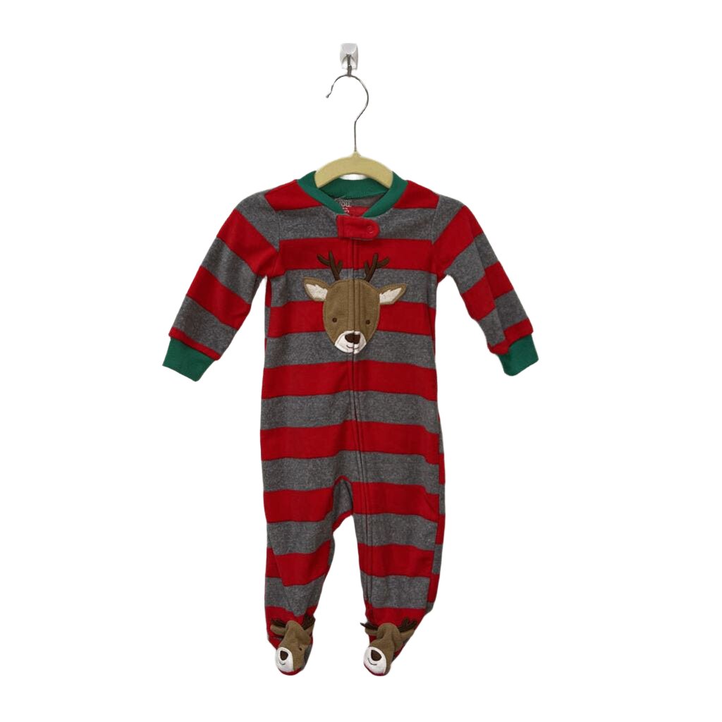 Fleece LS Footed Onesie / Construction