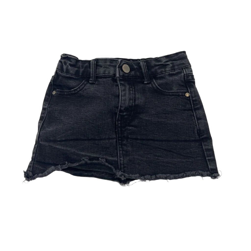 Adjustable Waist Denim Skirt