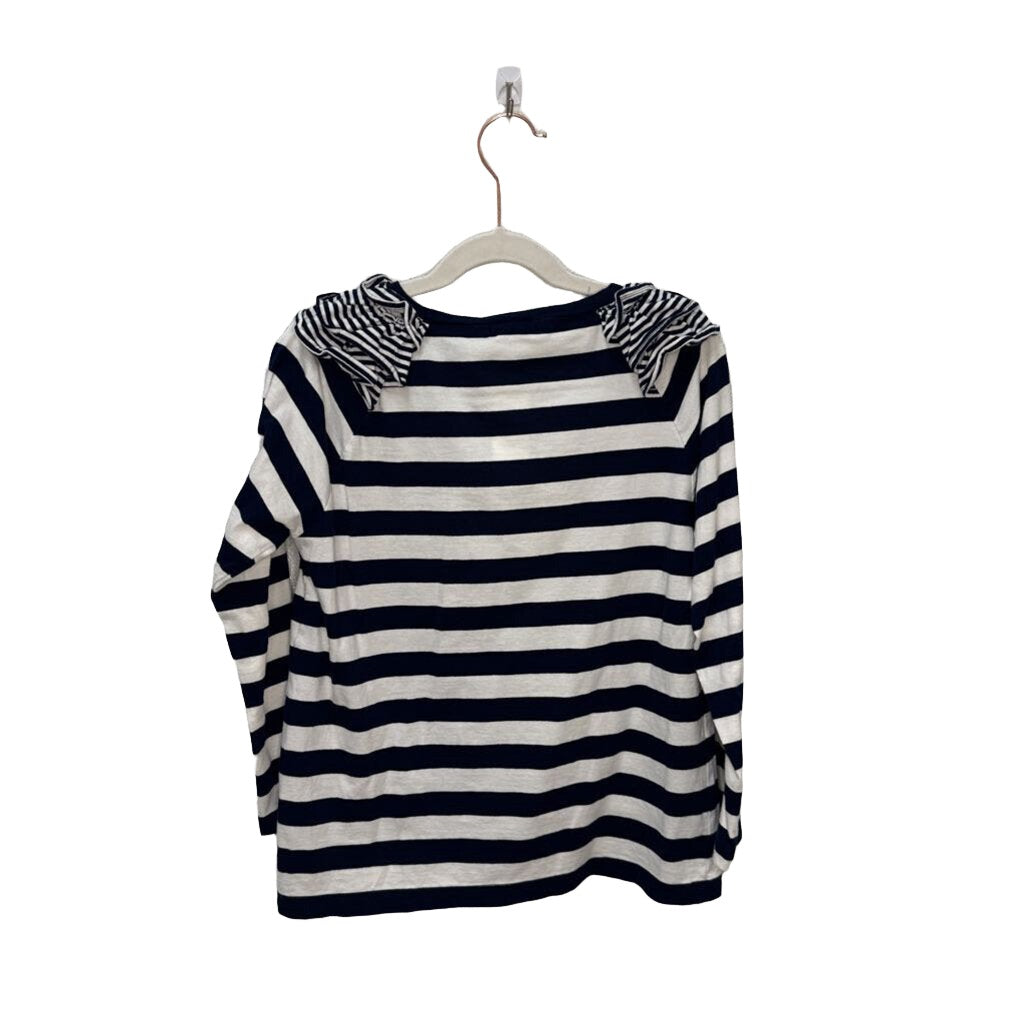 LS Striped Shirt / Ruffle Sleeves