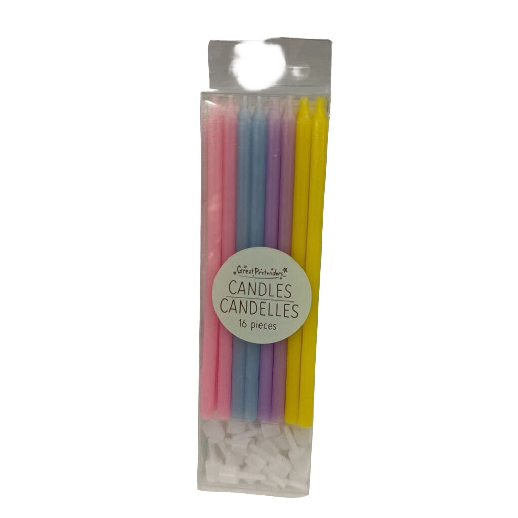 Birthday Candles with Tapers (16pc)