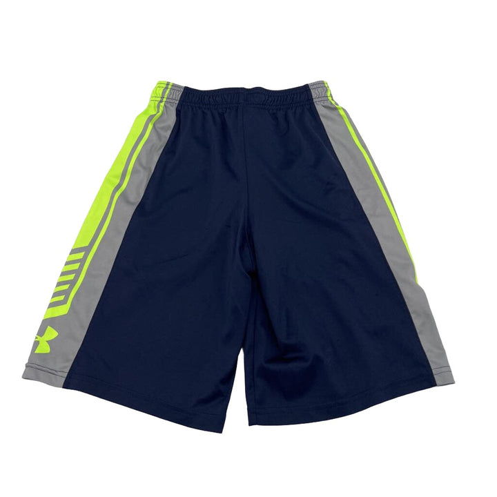 Basketball Shorts / Neon Green Stripes