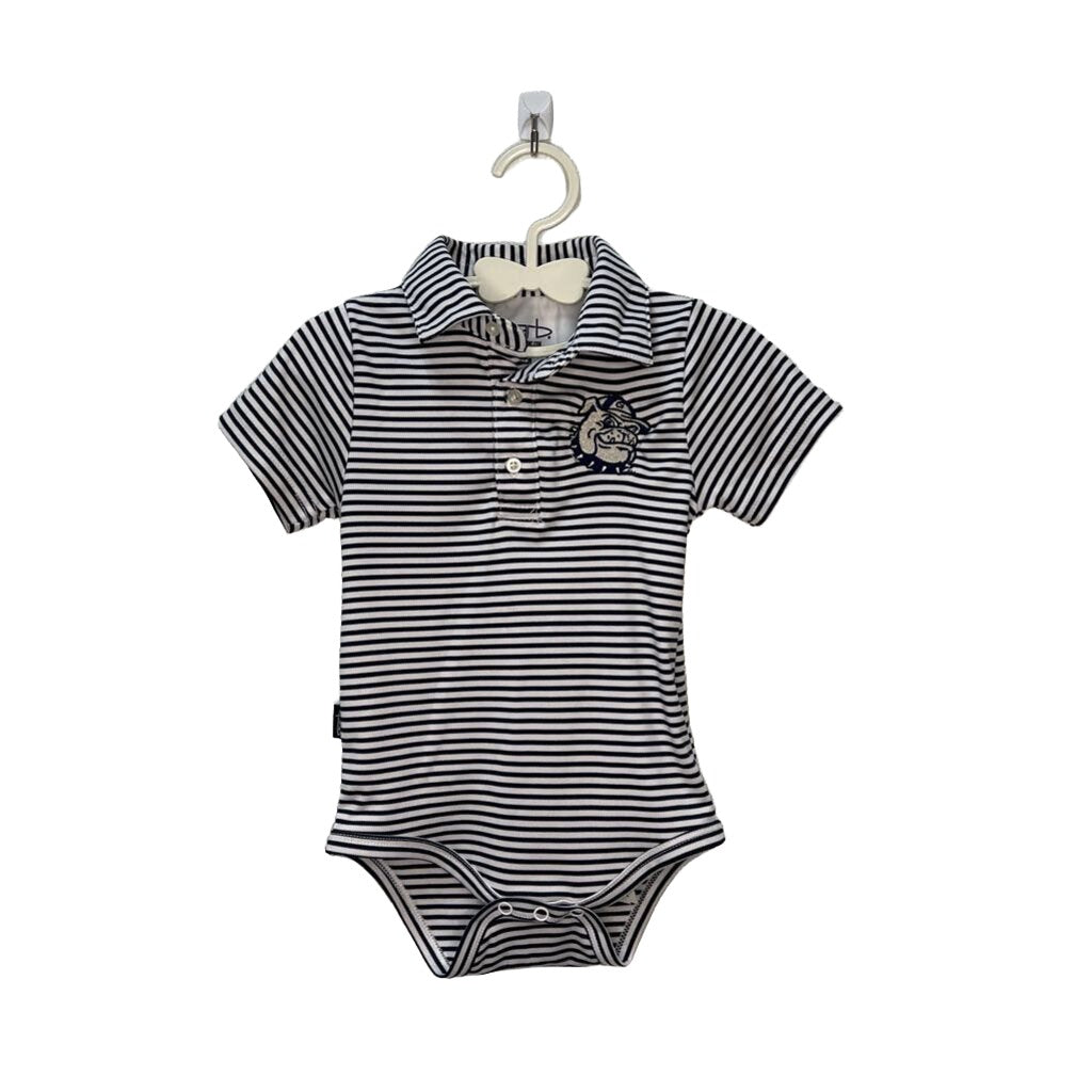 Striped "Dawgs" Onesie