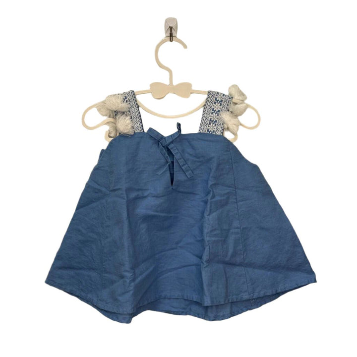 Sleeveless Fringe Shirt