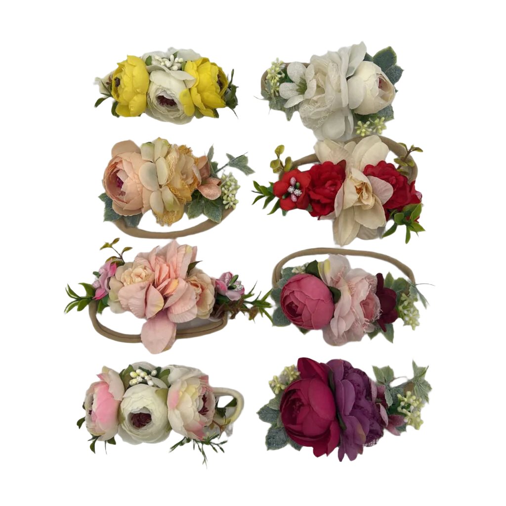 8 PC Floral Hair Accessory