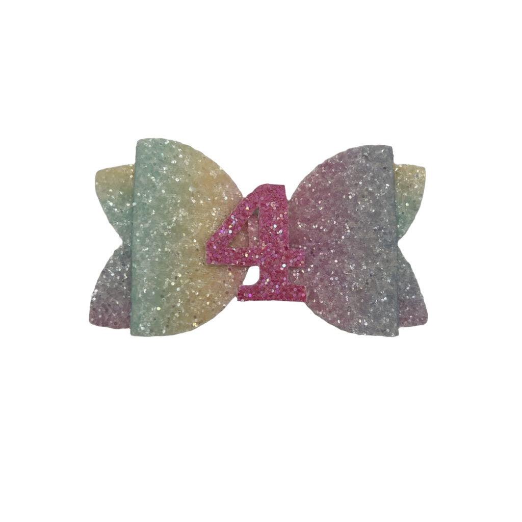 "4" Glitter Bow