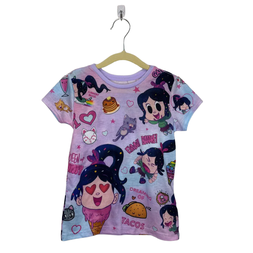 SS Shirt / Little Girl + Cat