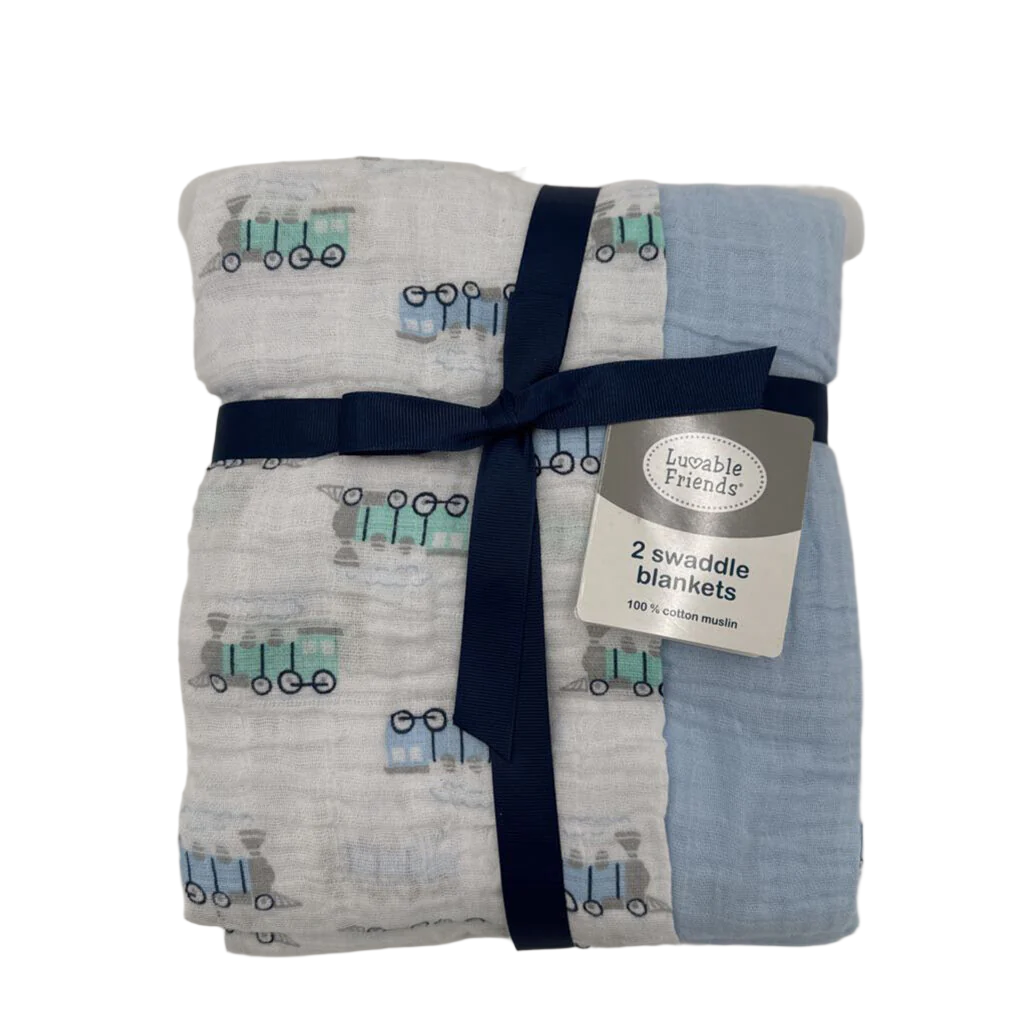 Swaddle Blanket Set / Trains