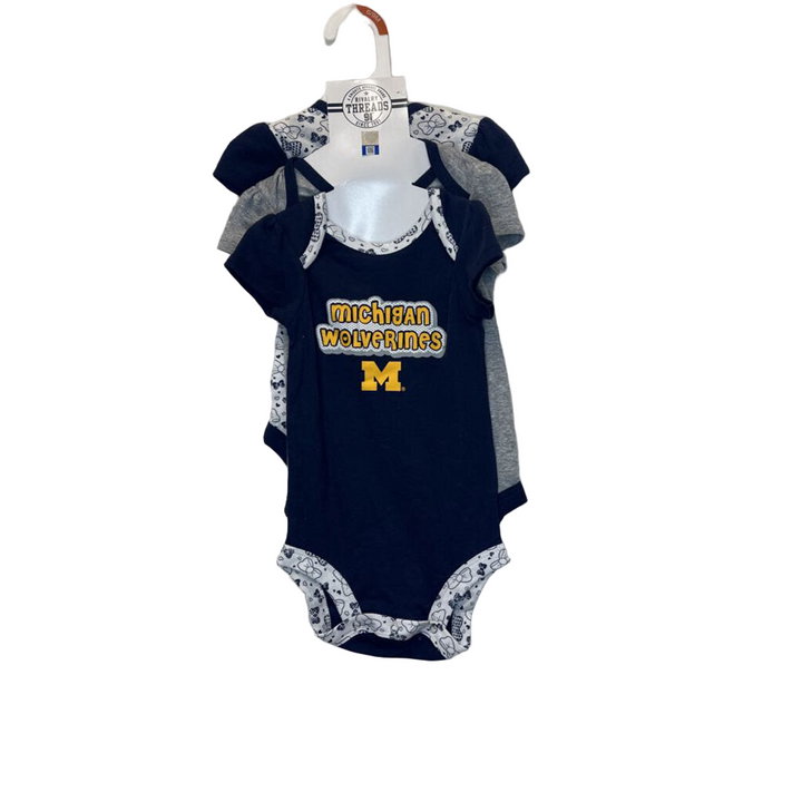 3 PK MIchigan SS Onesies