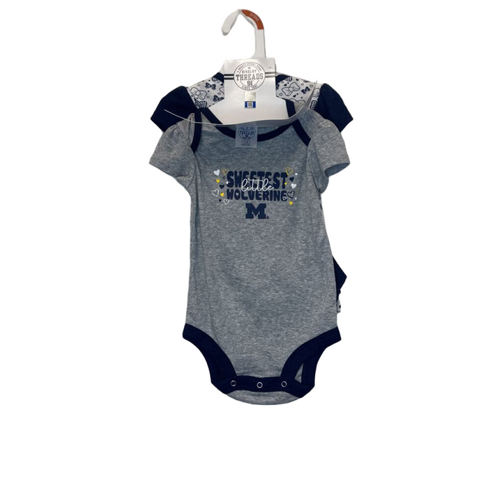 3 PK MIchigan SS Onesies