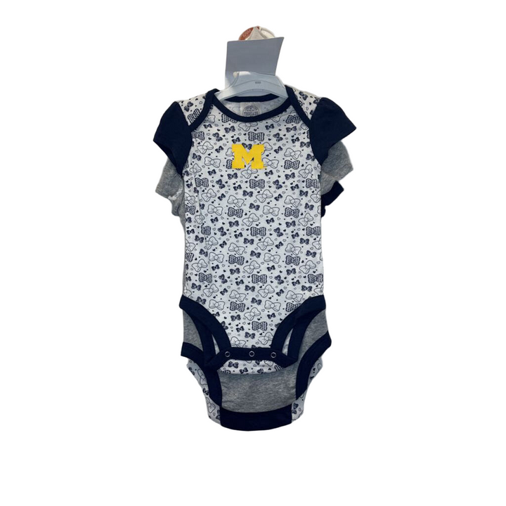 3 PK MIchigan SS Onesies