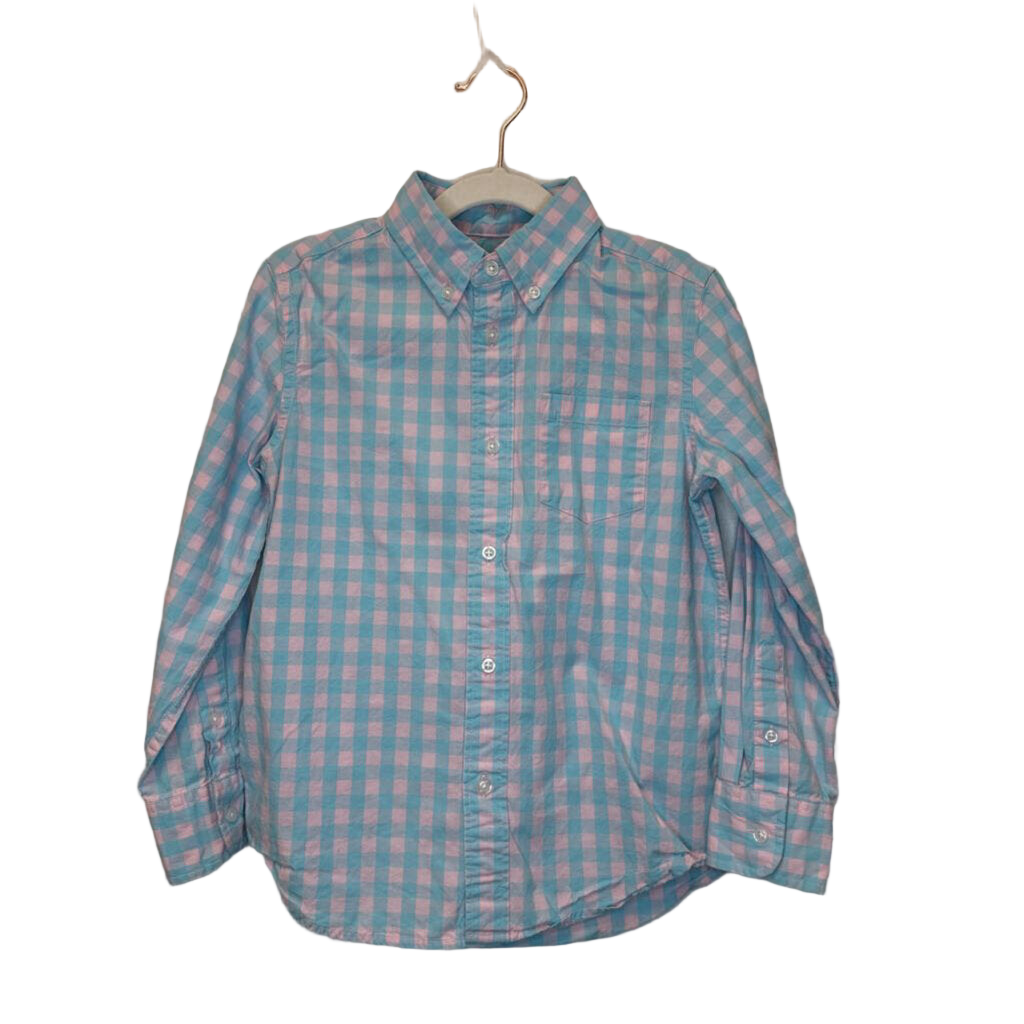 LS Checkered Button Down