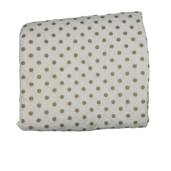 Crib Blanket / Glittery Dots