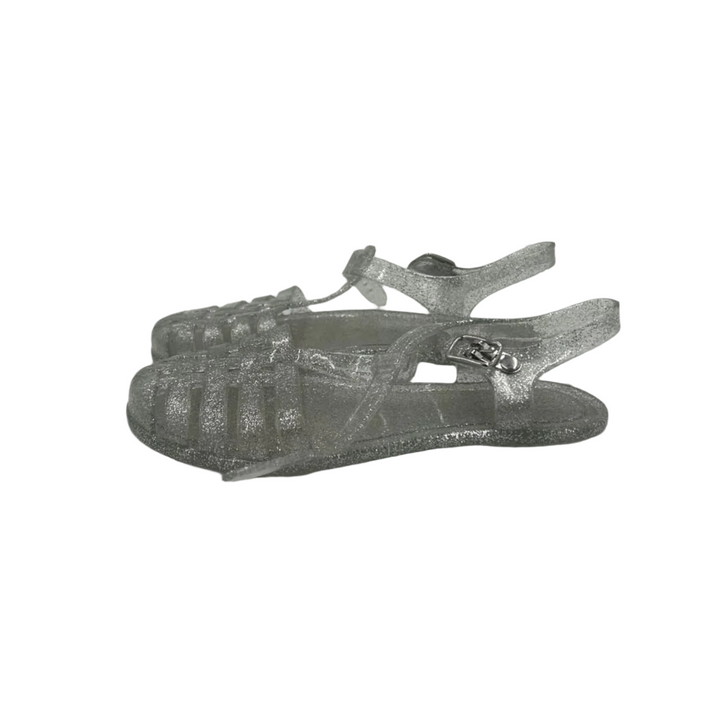 Buckle Clasp Jelly Sandals