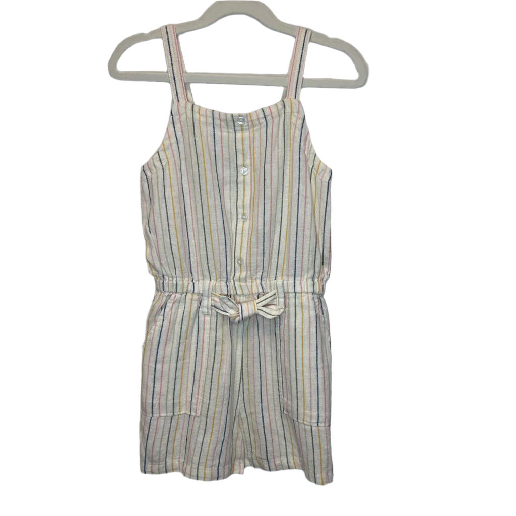Spaghetti Strap Striped Romper