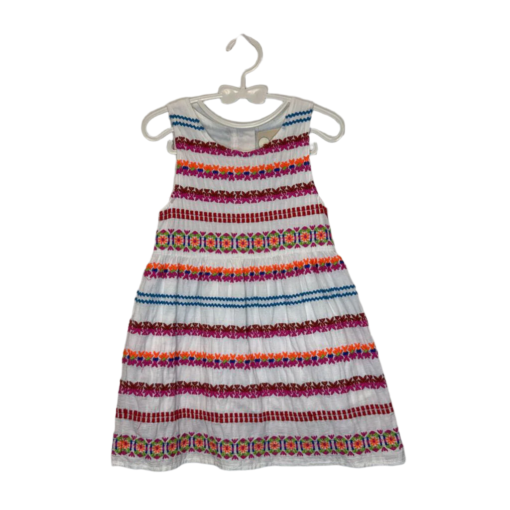 Sleeveless Dress/Rainbow Striped