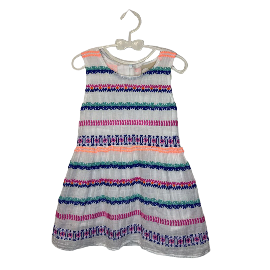 Sleeveless Dress/Embroidered