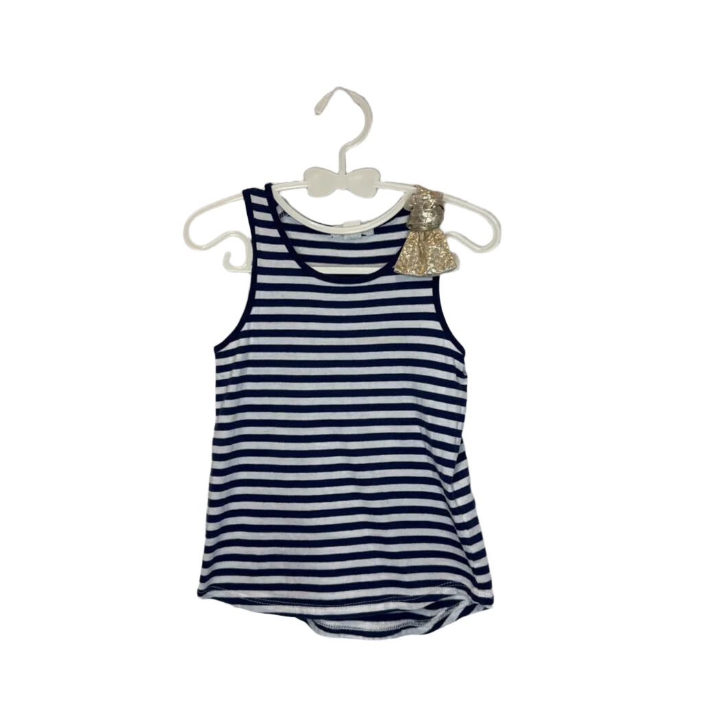 Tank Top/ Stripe/Gold Bow