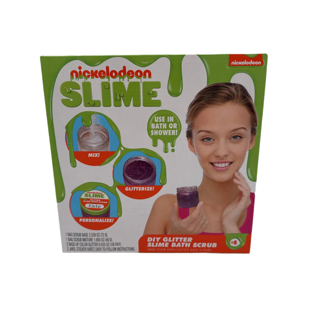DIY Glitter Slime Bath Scrub