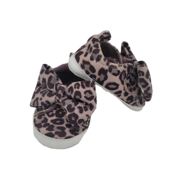 Velcro Soft Sole Shoes / Leopard Print