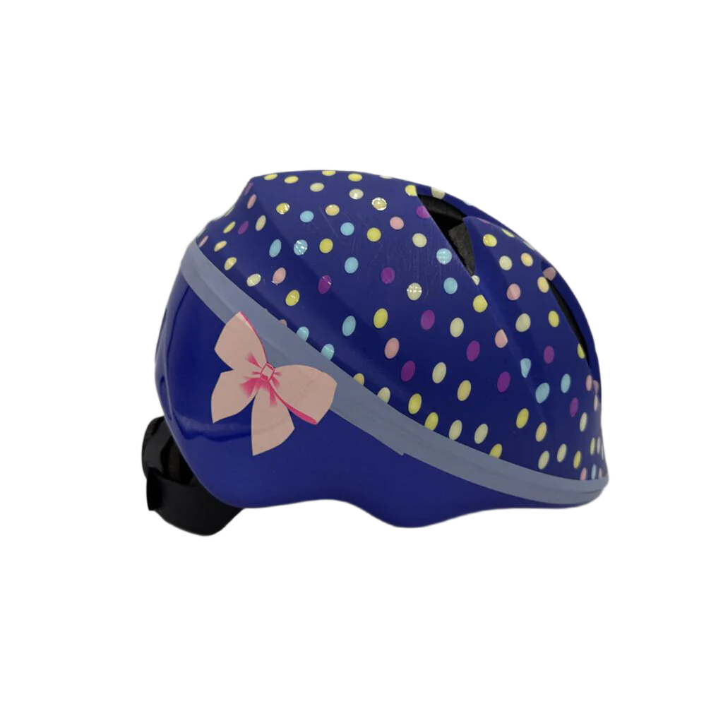 Bike Helmet / Dots + Bow