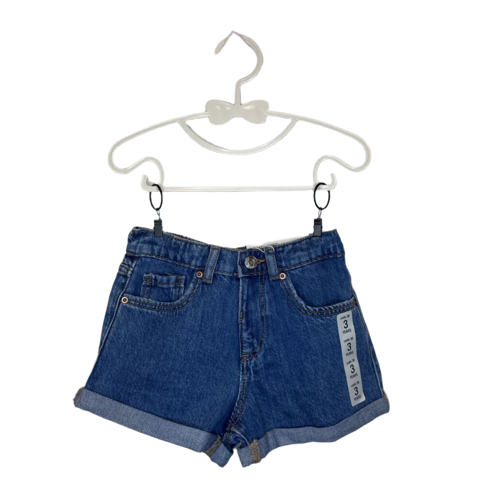 Adjustable Waist Jean Shorts