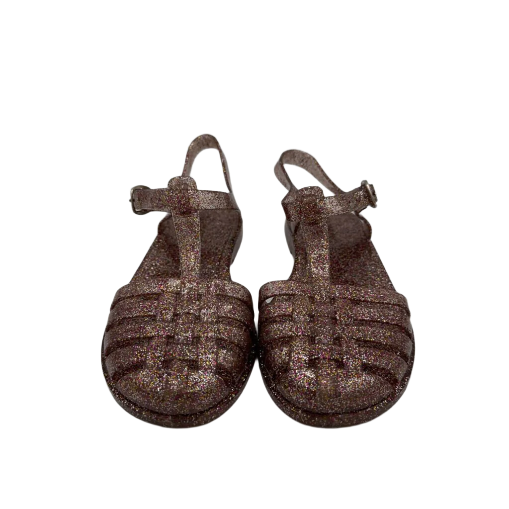 Buckle Clasp Jelly Sandals