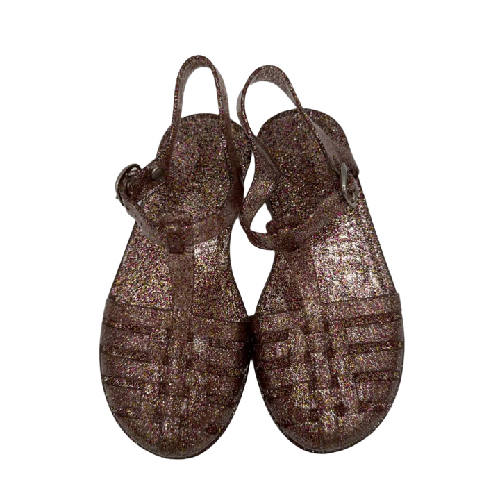 Buckle Clasp Jelly Sandals