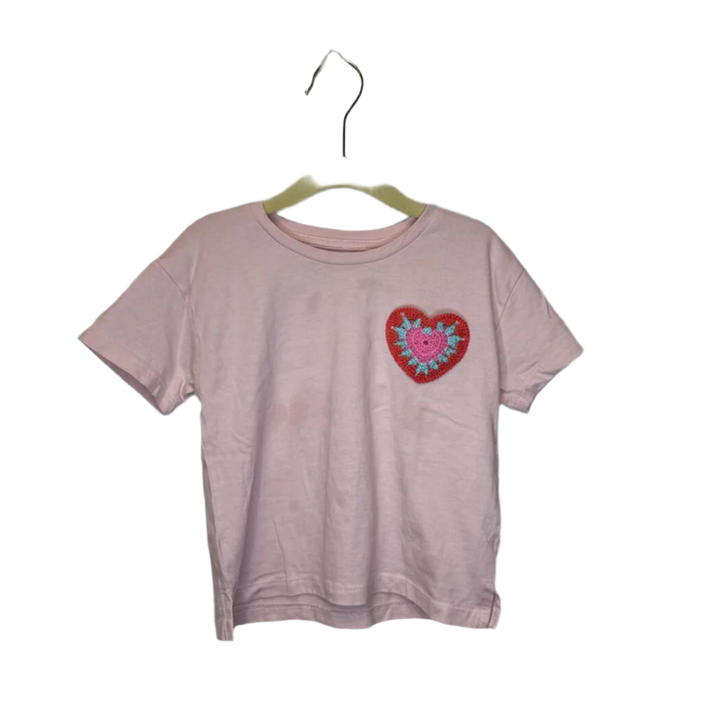 SS Shirt / Crochet Heart