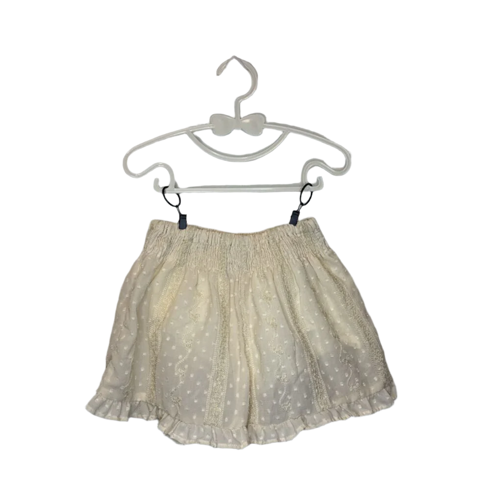 Elastic Waist Shorts / Embroidered