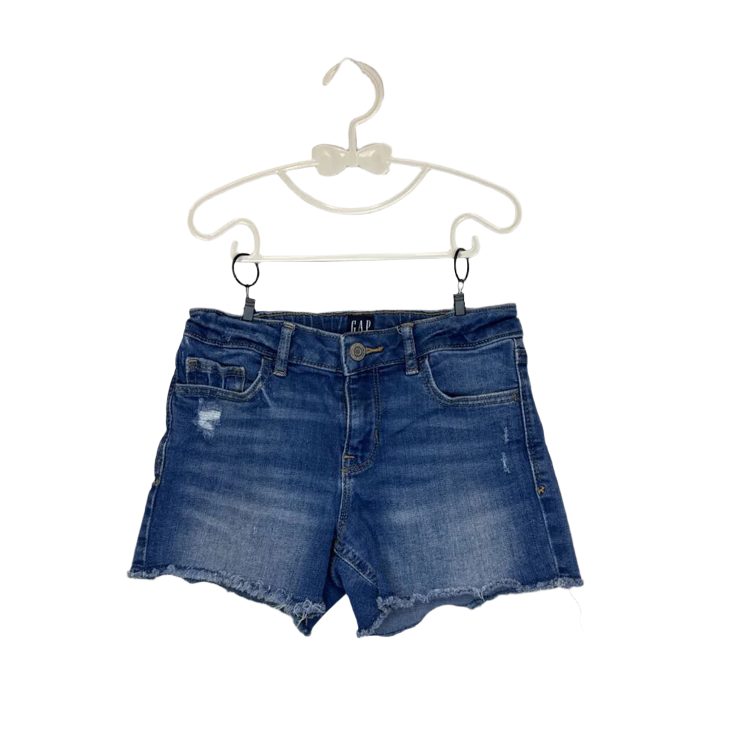 Adjustable Waist Denim Shorts