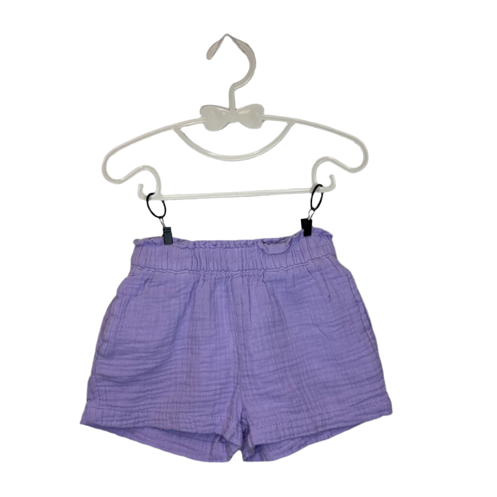 Elastic Waist Cotton Shorts