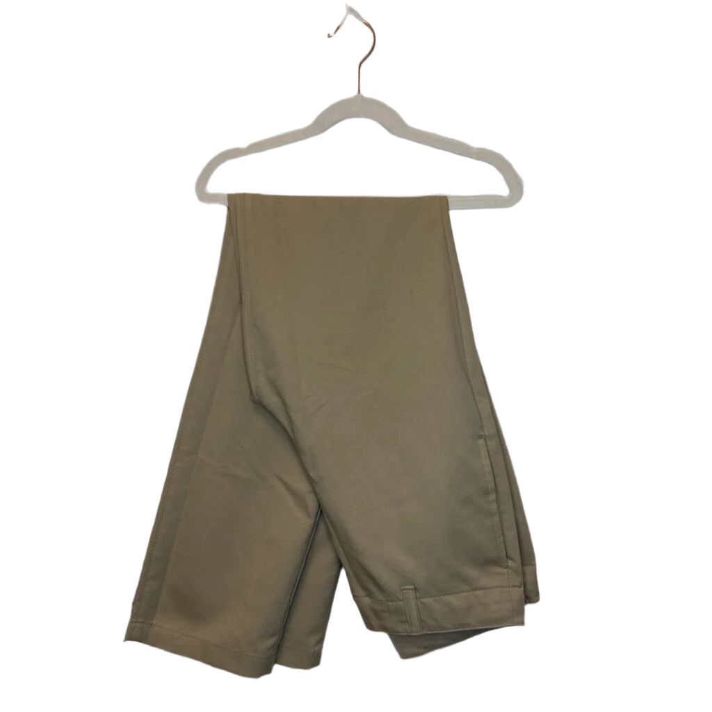Adjustable Waist Khaki Dress Slacks