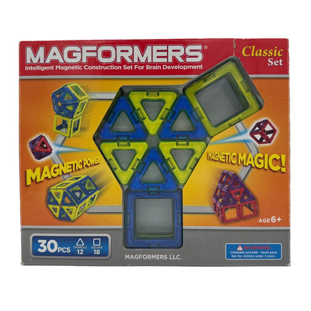 30 Piece Magnetic Building Blocks