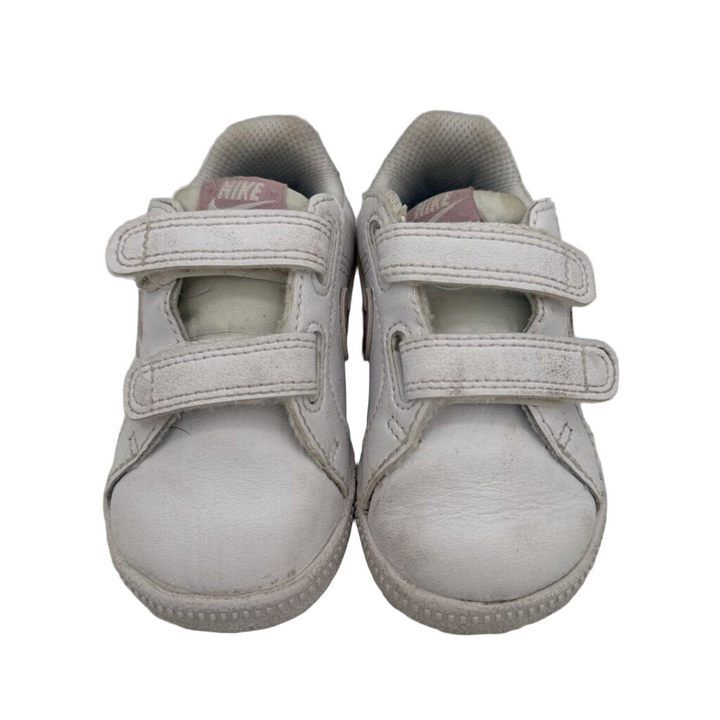 Velcro Tennis Shoes / Blue Stripe Back