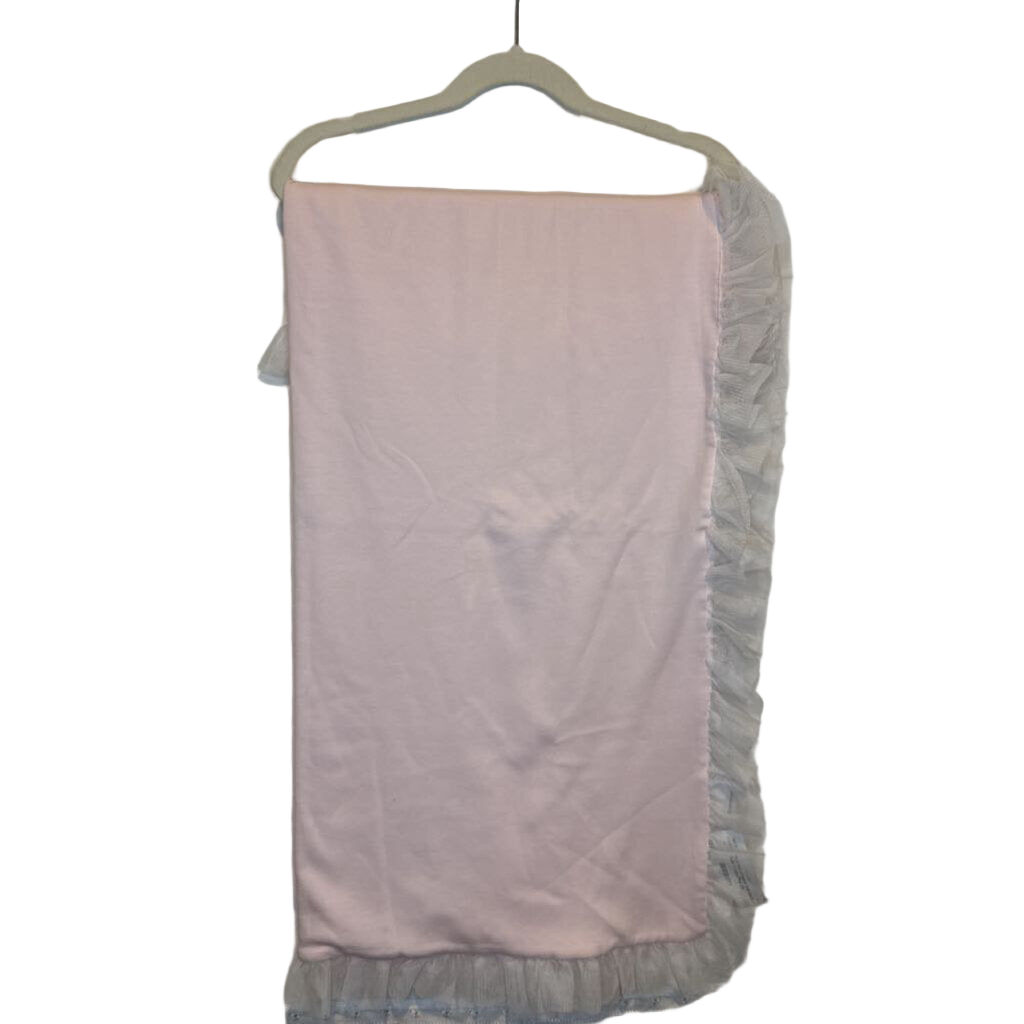 Crib Blanket Tulle Edges