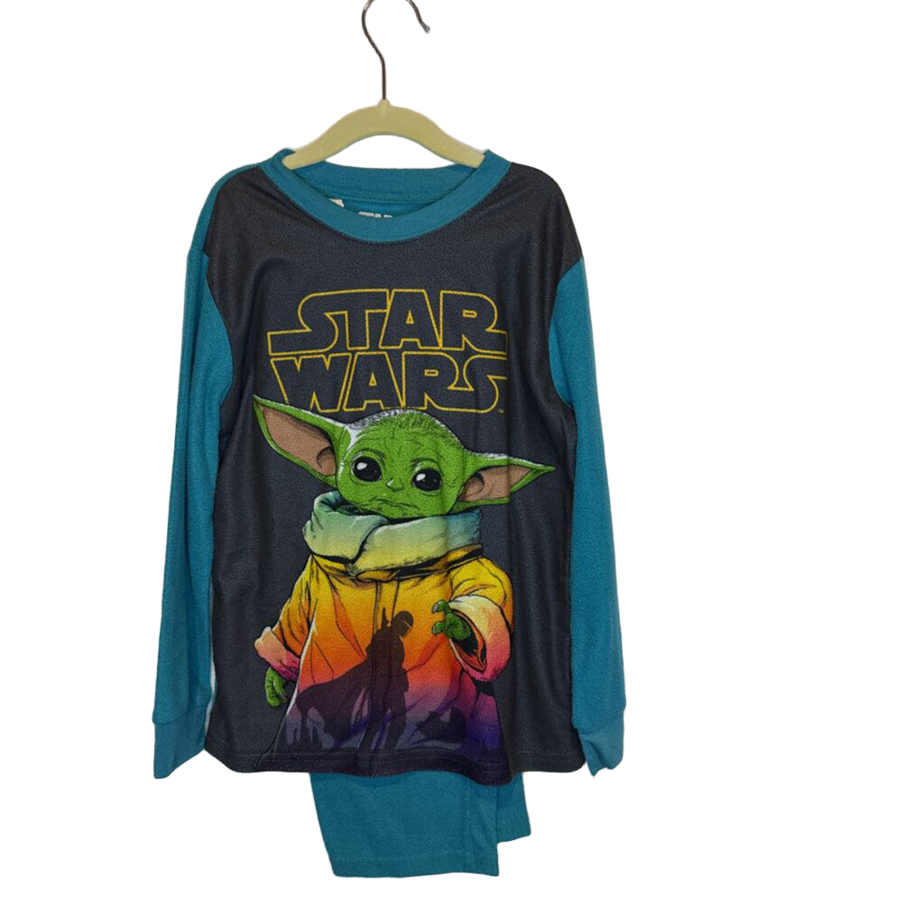 LS Fleece Pajama Set / Yoda