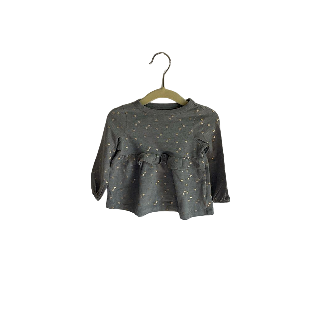 OT LS Shirt / Gold Hearts