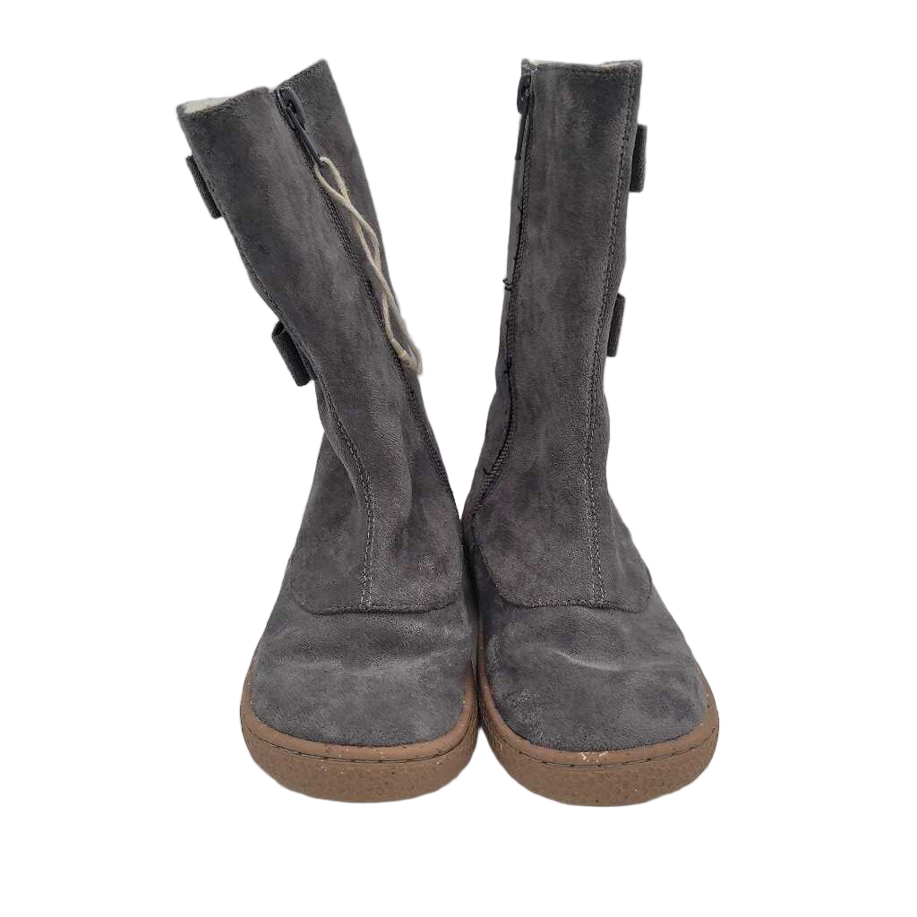 Zip Up Tall Boots/Suede + Bows