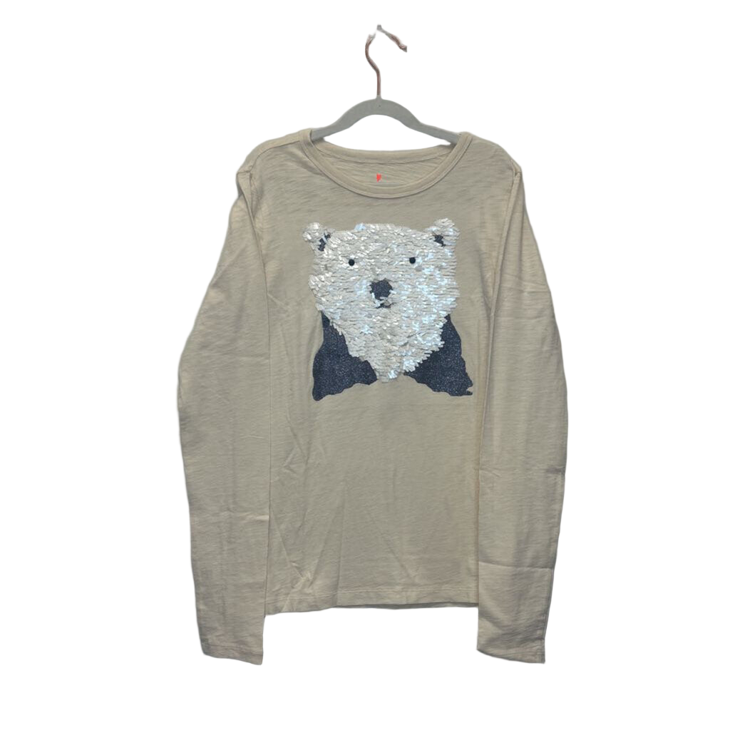 LS Sequin Bear Shirt