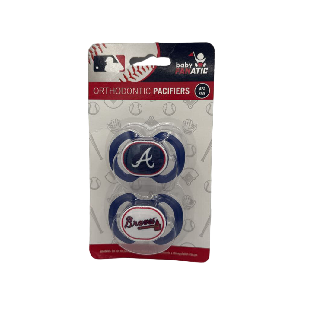 Orthodontic Pacifier Set/ATL Braves