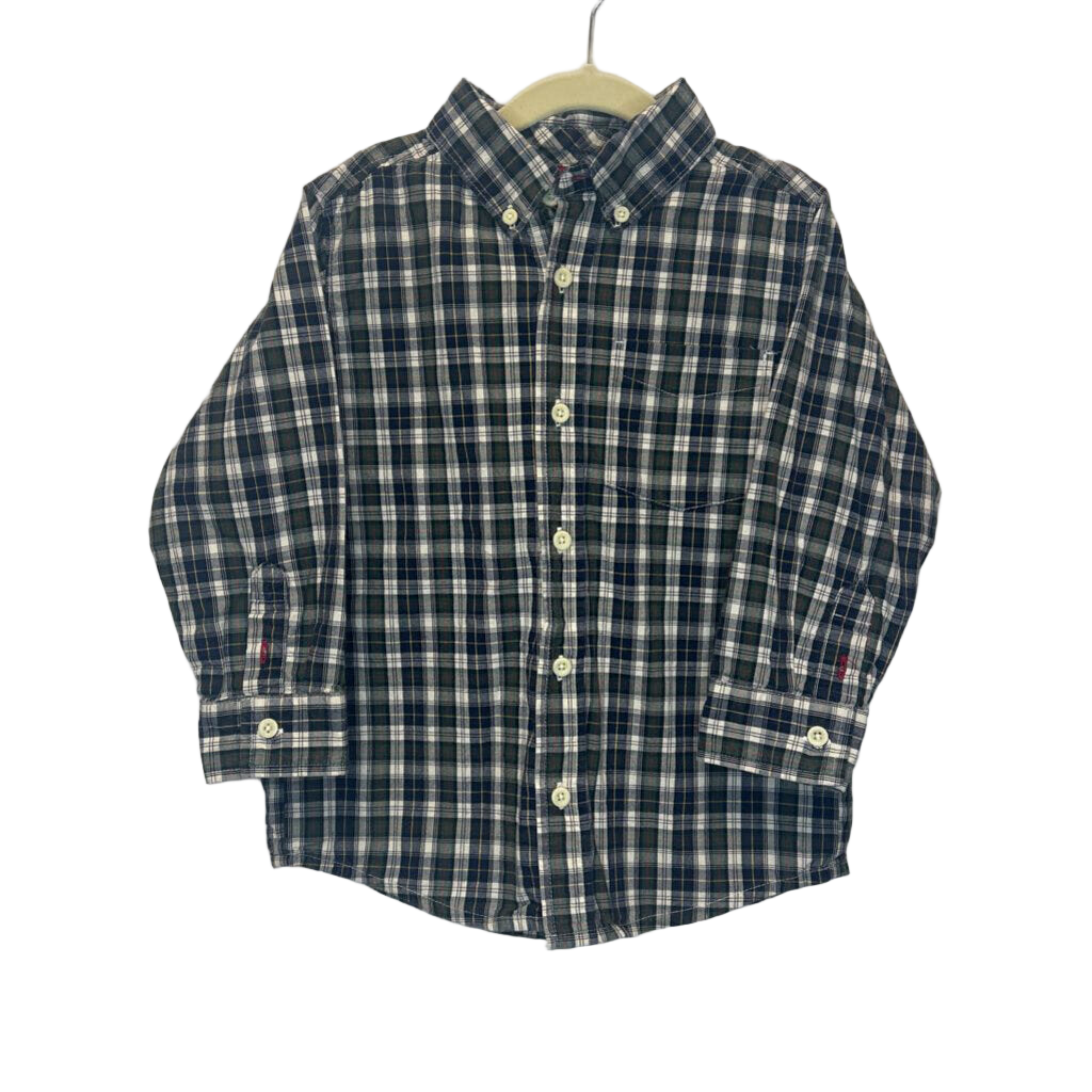 OT LS Plaid Button Down
