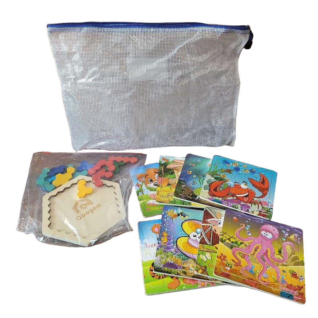 Bag Of Small Wooden Puzzles